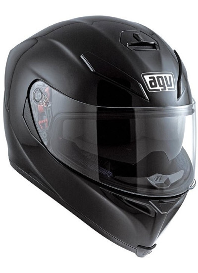 CASCO AGV K-5 SOLID PINLOCK negro brillo front