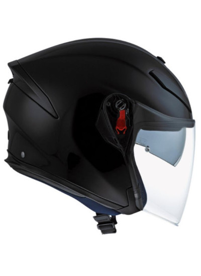 CASCO AGV K-5 JET SOLID NEGRO MATE