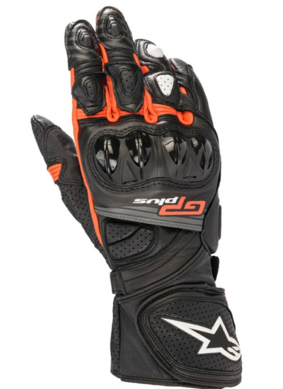 GUANTES ALPINESTARS GP PLUS R V2 BLACK-RED FLUO-1