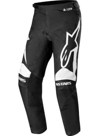 PANTALÓN RACER SUPERMATICS NEGRO BLANCO FRONT