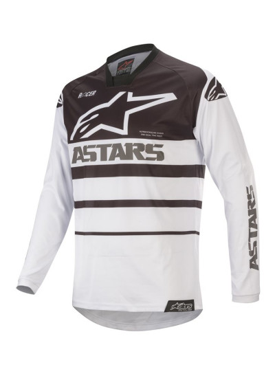 CAMISETA ALPINESTARS RACER SUPERMATIC BLANCO NEGRO