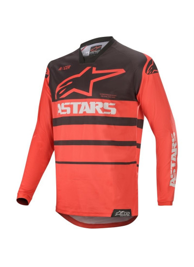 CAMISETA ALPINESTARS RACER SUPERMATIC BLANCO ROJO