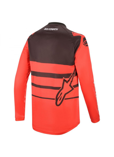 CAMISETA ALPINESTARS RACER SUPERMATIC BLANCO ROJO BACK