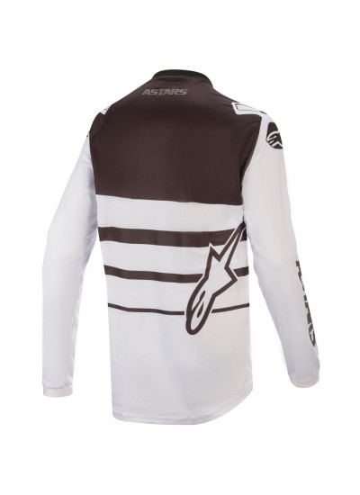 CAMISETA ALPINESTARS RACER SUPERMATIC BLANCO NEGRO BACK