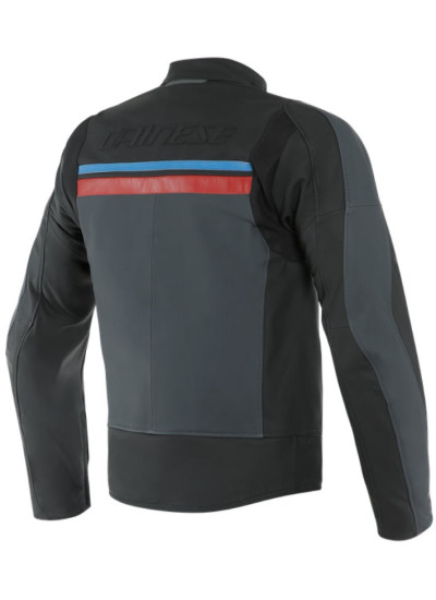 CHAQUETA DAINESE HF 3 LEATHER NEGRO_GRIS_ROJO_AZUL 2