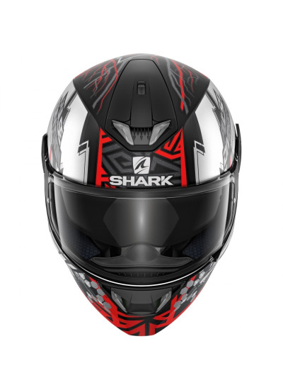 CASCO SHARK SKWAL 2.2 NOXXYS BLACK-RED-SILVER 3