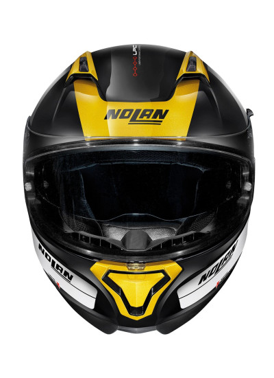 CASCO NOLAN N87 PLUS DISTINCTIVE N-COM BLACK / YELLOW