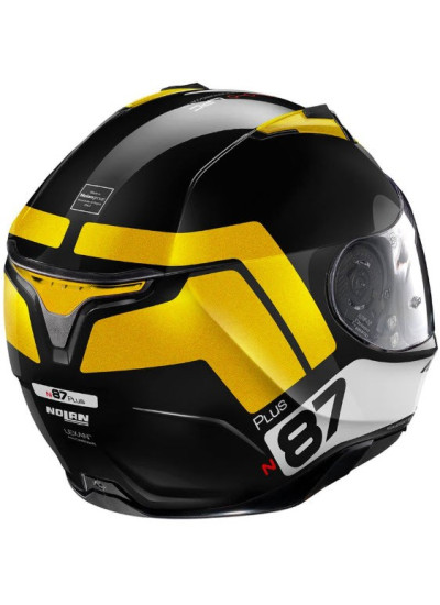 CASCO NOLAN N87 PLUS DISTINCTIVE N-COM BLACK / YELLOW