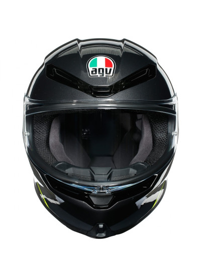 CASCO AGV K6 MINIMAL GUNMETAL / BLACK / YELLOW FLUOR 6