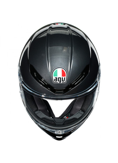 CASCO AGV K6 MINIMAL GUNMETAL / BLACK / YELLOW FLUOR 7