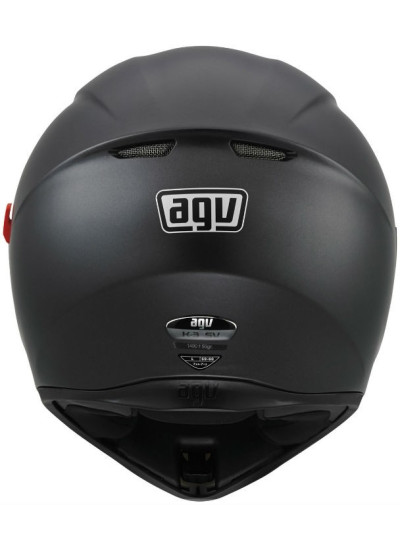 CASCO AGV K-3 SV SOLID negro back