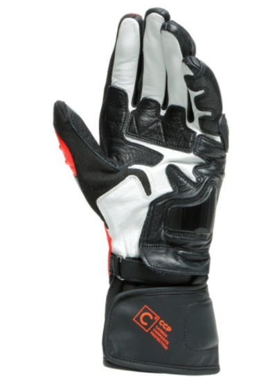 GUANTES DAINESE CARBON 3 LONG-BLACK-1 Black_Fluo-Red_White