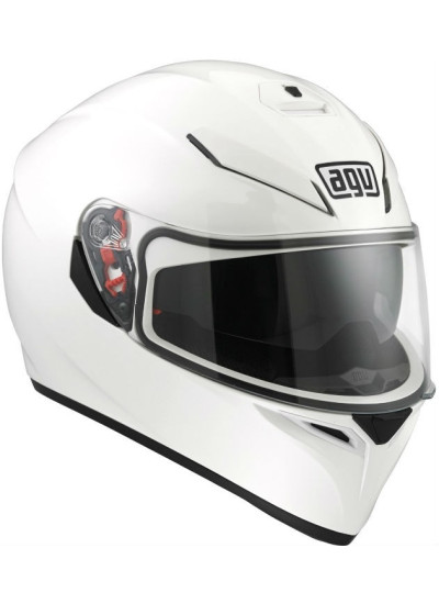 CASCO AGV K-3 SV SOLID PINLOCK blanco front 2