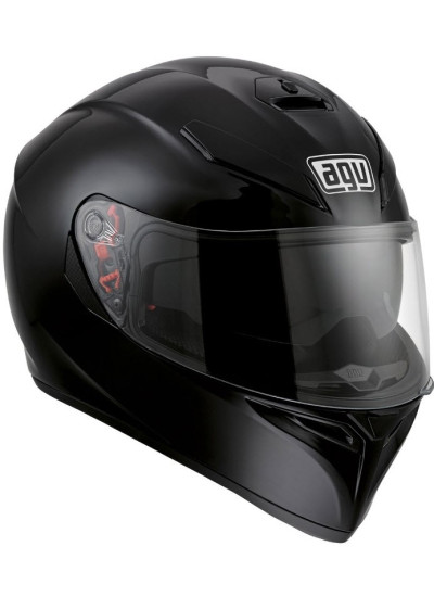 CASCO AGV K-3 SV SOLID PINLOCK negro brillo front