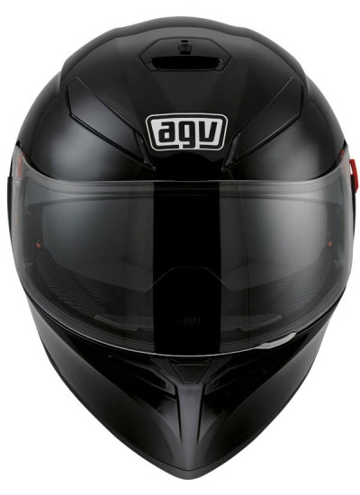 CASCO AGV K-3 SV SOLID PINLOCK negro brillo front 2