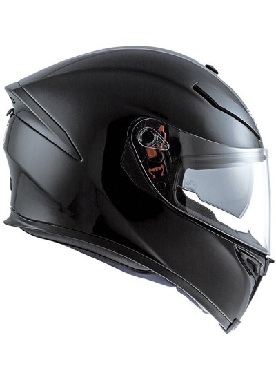 CASCO AGV K-5 SOLID PINLOCK negro brillo lateral