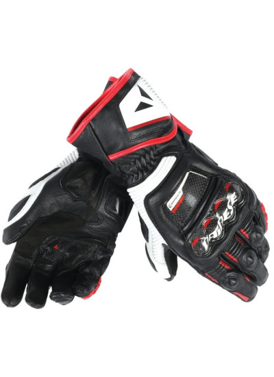 GUANTES DAINESE DRUID D1 LONG negro-rojo-blanco