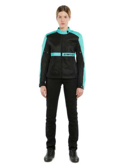 CHAQUETA DAINESE RIBELLE AIR LADY TEX JACKET Black_GREEN