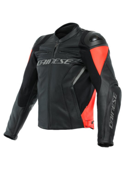 RACING 4 LEATHER JACKET DAINESE BLACK-RED