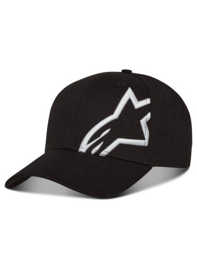 ALPINESTARS CORP SNAP 2 HAT BLACK-WHITE