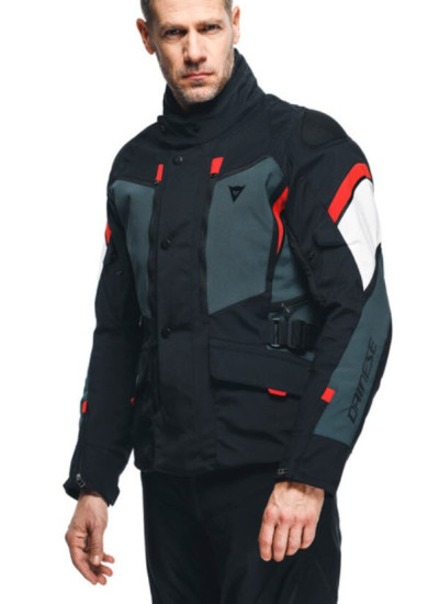 CHAQUETA DAINESE CARVE MASTER 3 GORE-TEX Black-Ebony-Lava-Red-3