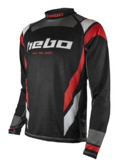 CAMISETA HEBO TRIAL RACE PRO IV BLACK