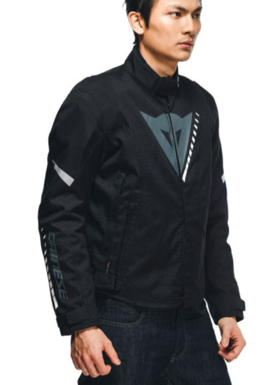 CHAQUETA DAINESE VELOCE D-DRY Black-Charcoal-Gray-White-1