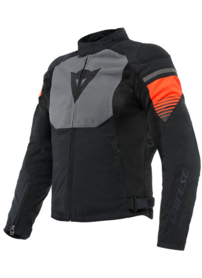 CHAQUETA DAINESE AIR FAST TEX Black-Gray-Fluo-Red