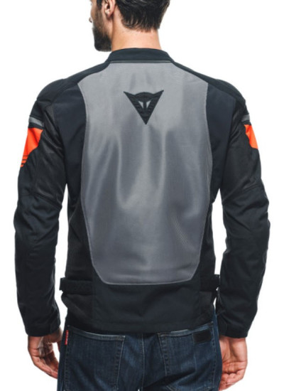 CHAQUETA DAINESE AIR FAST TEX Black-Gray-Fluo-Red