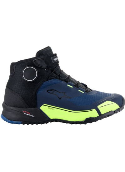 BOTAS ALPINESTARS CR-X DRYSTAR NEGRO-AZUL-AMARILLO FLUOR