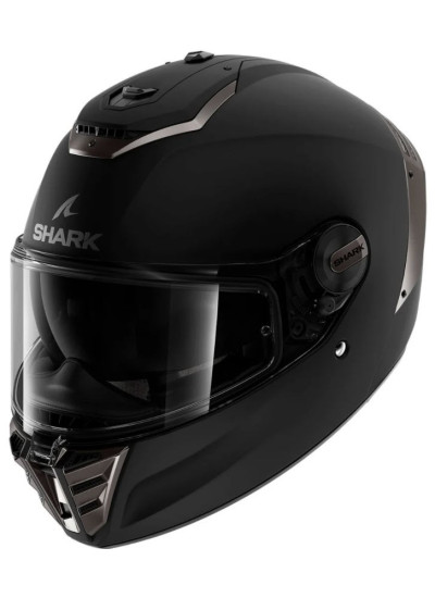 CASCO SHARK SPARTAN RS BLANK MAT-NEGRO-1