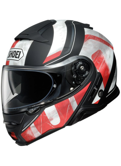 Casco modular Shoei Neotec 2 Jaunt TC1 rojo