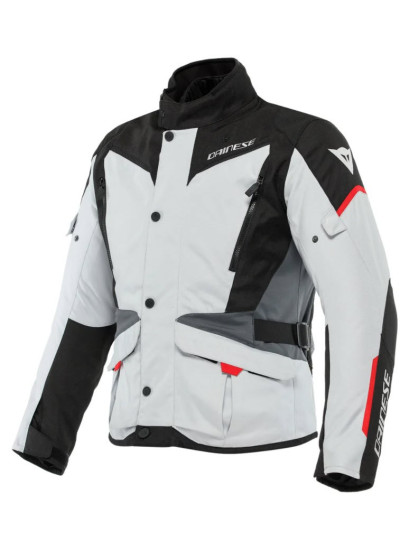 CHAQUETA DAINESE TEMPEST 3 D-DRY-GLACIER-GREY_BLACK_LAVA-RED-1