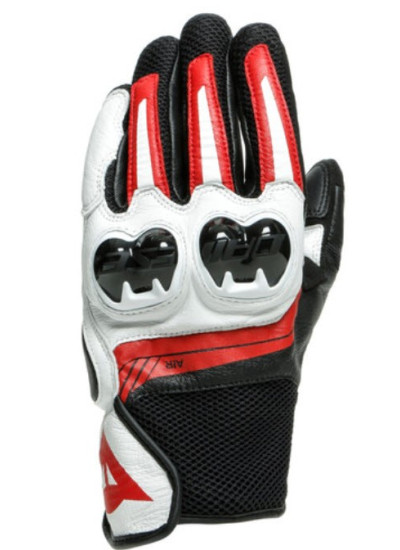 dainese MIG 3 UNISEX GLOVES-Black-White-Lava-Red