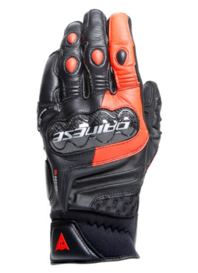 GUANTES DAINESE CARBON 4 SHORT-BLACK-FLUOR-RED-1