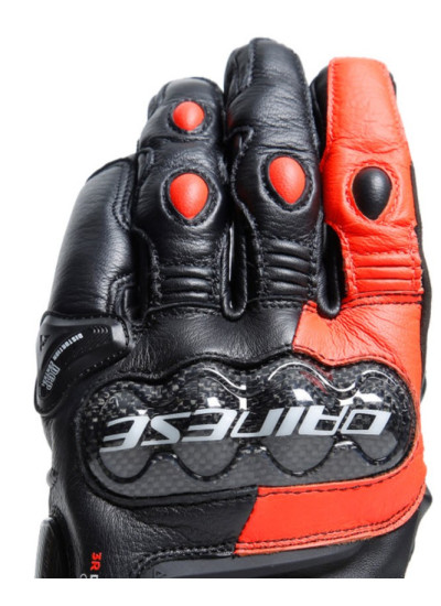 GUANTES DAINESE CARBON 4 SHORT-BLACK-FLUOR-RED