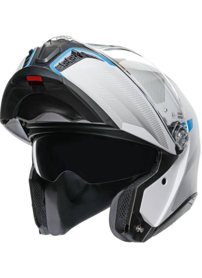 CASCO AGV TOURMODULAR FREQUENCY LIGHT GREY-BLUE-1