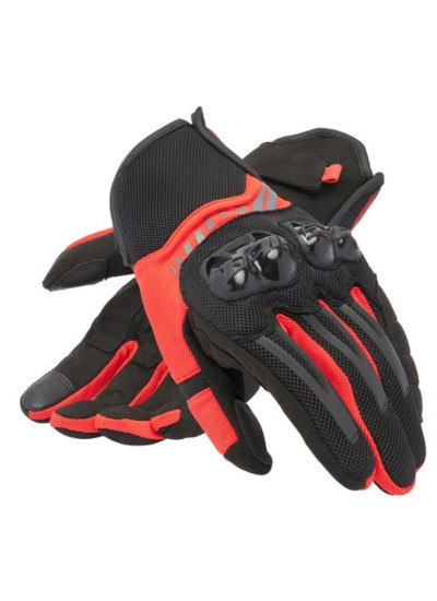 GUANTES DAINESE MIG 3 AIR TEX BLACK-RED-LAVA-1