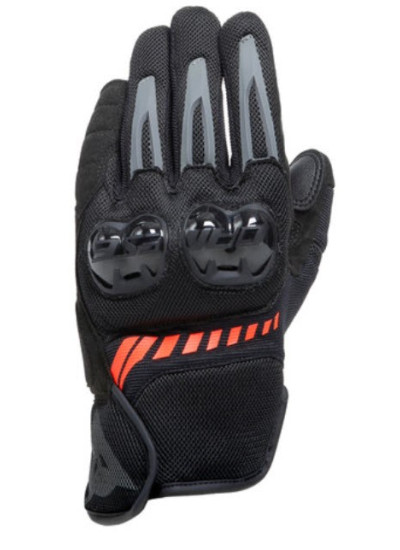 DAINESE MIG 3 AIR GLOVES Black-Fluo-Red