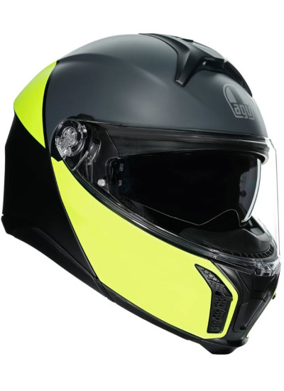 CASCO AGV TOURMODULAR BALANCE MULTI MP BLACK-YELLOW FLUO-GRAY