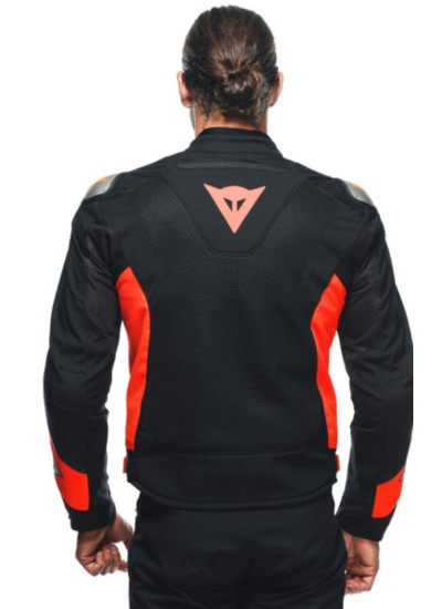 CHAQUETA DAINESE ENERGYCA AIR TEX Black/Fluo-Red