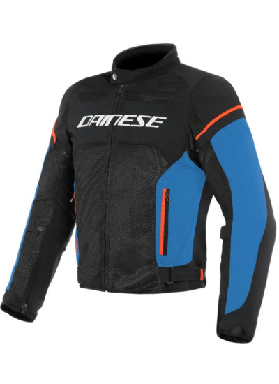 CHAQUETA DAINESE AIR FRAME D1 TEX NEGRO-ROJO FLUOR- AZUL-1