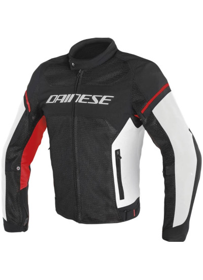 JACKET DAINESE AIR FRAME D1 TEX BLACK / WHITE / RED