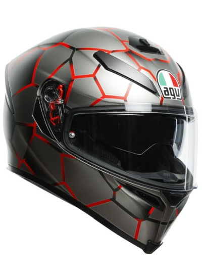 CASCO AGV K-5 S MULTI-VULCANUM ROJO