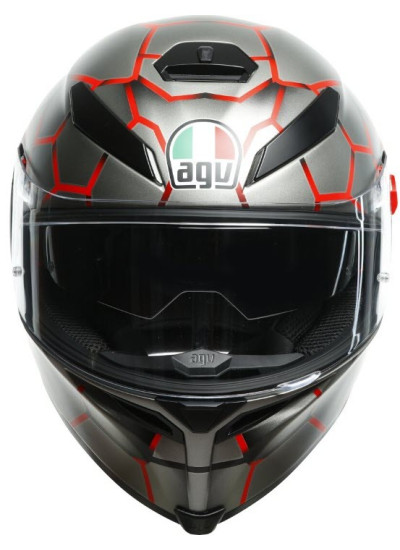 CASCO AGV K-5 S MULTI-VULCANUM ROJO