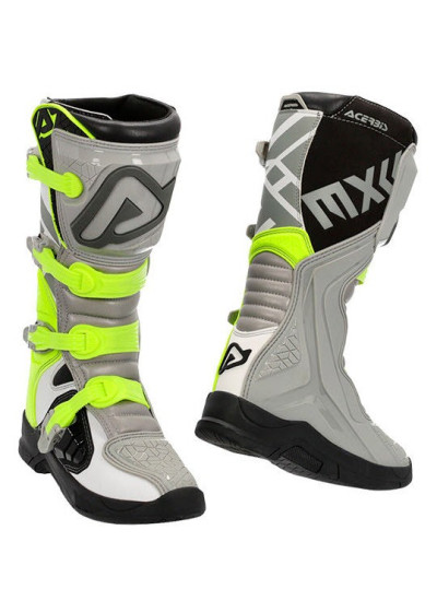 Botas Acerbis X-Team Gris Amarillo