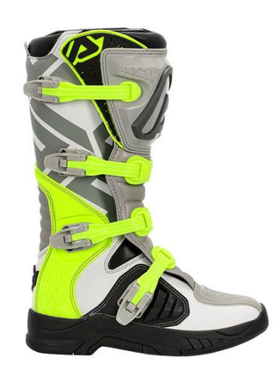 Botas Acerbis X-Team Gris Amarillo