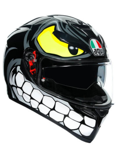 CASCO K-3 AGV SV ANGRY BLACK