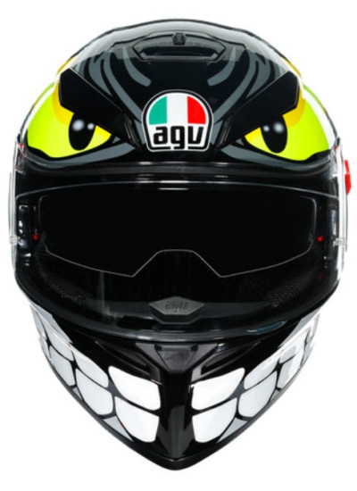 CASCO K-3 AGV SV ANGRY BLACK