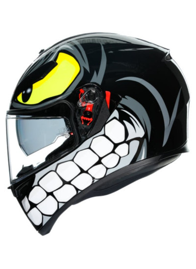 CASCO K-3 AGV SV ANGRY BLACK